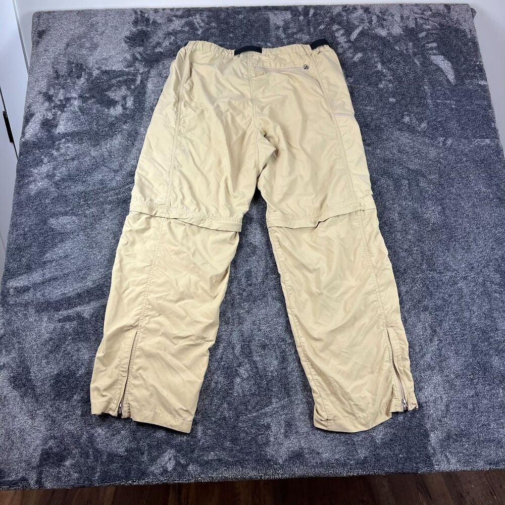 Vtg Patagonia Go II Zip Off Pants Beige Nylon Men's M Belted Cargo Zip Ankle - Picture 7 of 11
